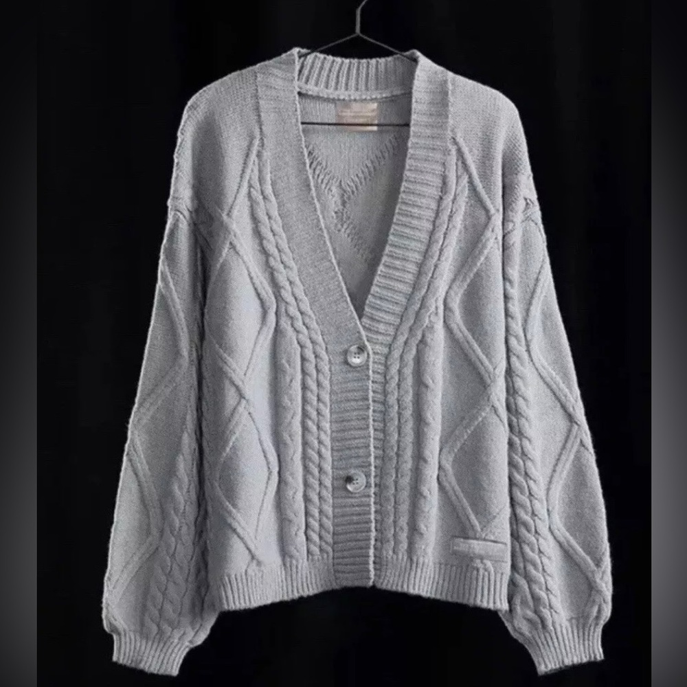 NWT Taylor Swift TTPD Gray Cardigan XL/2Xl
